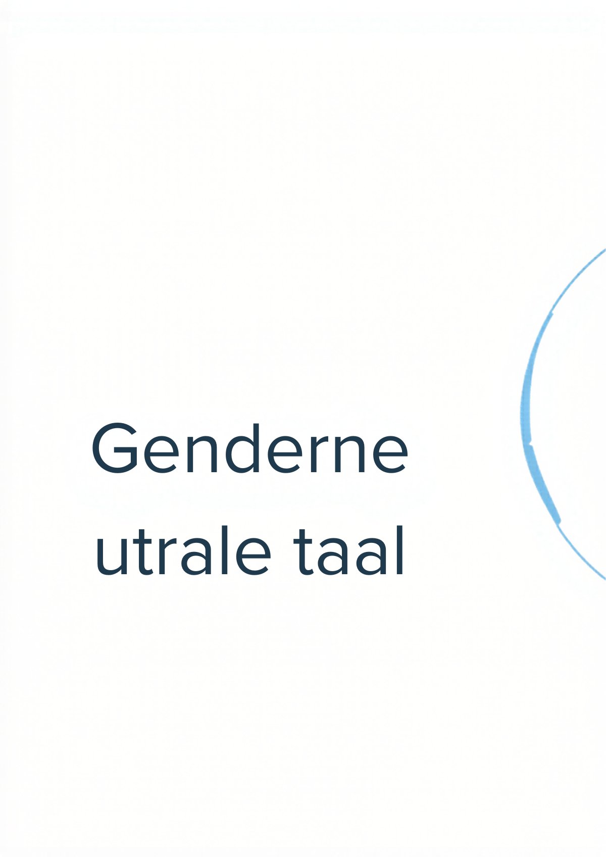 Linguaggio neutro rispetto al genere